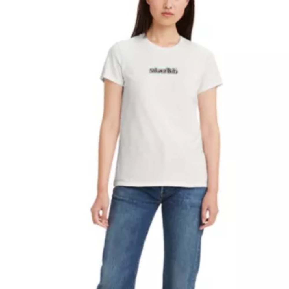 Levi's White Crewneck Short Sleeve Logo Tee